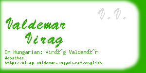 valdemar virag business card